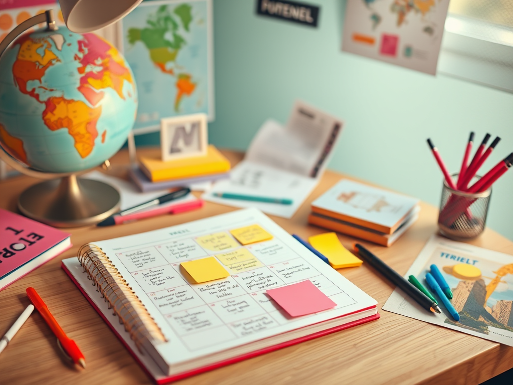 To-do list written in planner