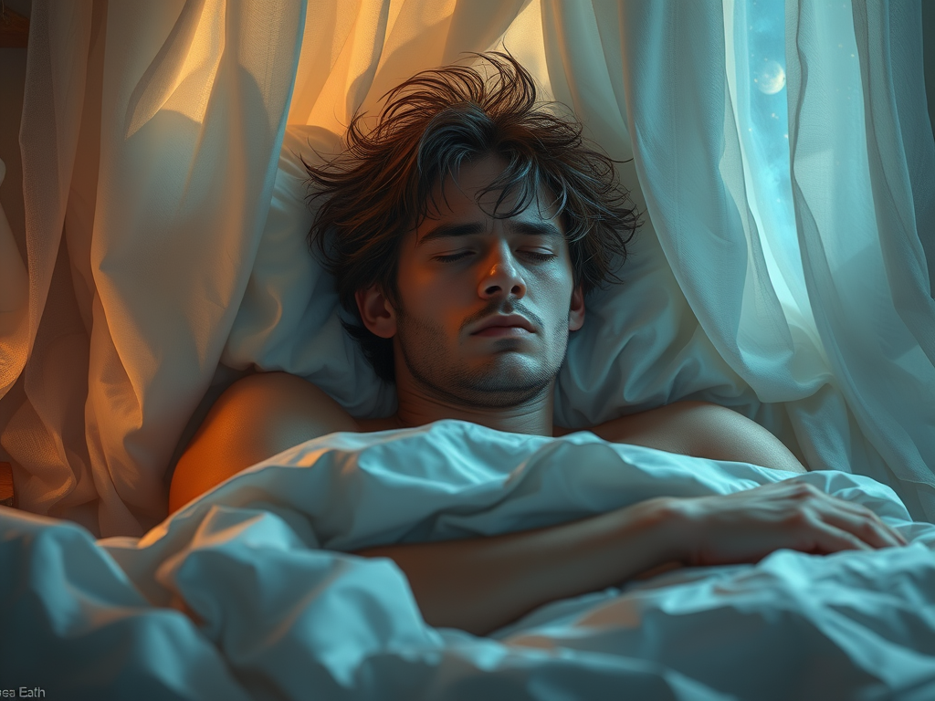 Exhausted after a night of dreams