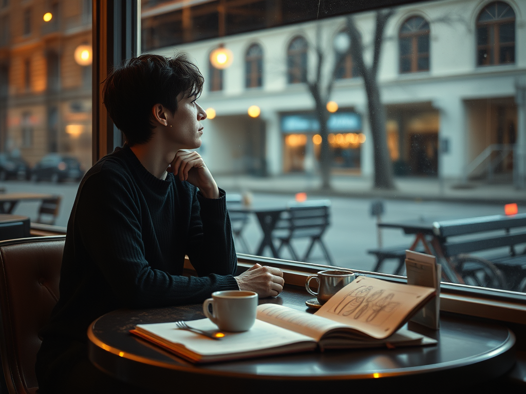 A person is doing a quiet escape.